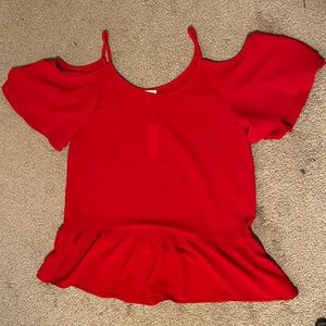 Charming Charlie Red Blouse